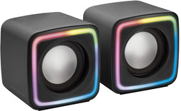 Mars Gaming MSCUBE - PC-luidsprekers 2.0 - 8W met Achtergrondverlichting - Zwart