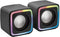 Mars Gaming MSCUBE - PC-luidsprekers 2.0 - 8W met Achtergrondverlichting - Zwart