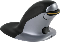 Fellowes Penguin - Ergonomische muis - Draadloos - BioCote® antibacterieel - Zwart