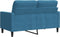 vidaXL - Tweezitsbank - 120 - cm - fluweel - blauw