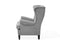 ABSON - Fauteuil - Grijs - Polyester