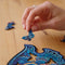 UNIDRAGON Houten Puzzel Voor Volwassenen Dier - Eeuwige Olifant - 194 stukjes - Medium 34x26 cm