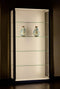 Luxe vitrinekast Galaxie-600 zilver met LED strips