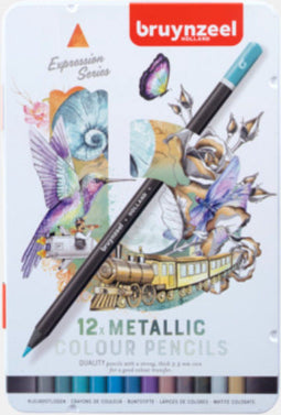 Bruynzeel Expression - Kleurpotloden - 12 metallic tinten