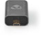 Nedis CVTB34907GY - HDMI micro naar HDMI adapter - High-speed met ethernet - Grijs