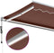 vidaXL - Luifel - automatisch - uittrekbaar - met - LED - 450x300 - cm - bruin
