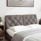 vidaXL - Hoofdbordkussen - 120 - cm - stof - taupe