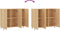 vidaXL - Dressoir - 90x34x80 - cm - bewerkt - hout - sonoma - eikenkleurig