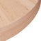 vidaXL - Tafelblad - rond - Ø30x4 - cm - onbehandeld - massief - eikenhout