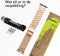 imoshion Stalen bandje - Geschikt voor Apple Watch 1, 2, 3, 4, 5, 6, 7, 8, 9, 10, SE, Ultra (2) - 44/45/46/49 mm - Rosé goud - One Size