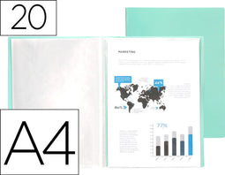 Liderpapel EC71, Project folder, A4, Groen, 310 mm, 230 mm, 8 mm