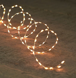 Anna's Collection - LED zilver draad 100 LED / 5 meter LED warm wit...