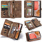 Caseme - vintage 2 in 1 portemonnee hoes - Geschikt voor Samsung Galaxy A72 - Bruin