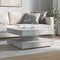 vidaXL - Salontafel - 360 - graden - draaibaar - 70x70x34,5 - cm - betongrijs
