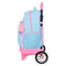 Schoolrugzak met Wielen BlackFit8 Smile Blauw Roze 33 x 45 x 22 cm