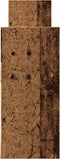 vidaXL - Wandkast - 100x18x40 - cm - bewerkt - hout - oud - houtkleurig
