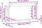 vidaXL - Haardhoutrek - met - regenhoes - 200,5x41x110,5 - cm - staal