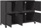 vidaXL - Dressoir - 100,5x39x72 - cm - staal - zwart