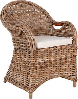 house nordic tuinstoel larisa - grijs - set van 2