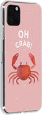 Hoesje Siliconen Geschikt voor iPhone 11 Pro Max - Design Backcover siliconen - Meerkleurig / Oh Crab