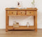 vidaXL - Wandtafel - 110x35x75 - cm - massief - eikenhout