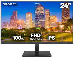 Nilox NXM24FHD1202 - Monitor - 23,8" Full HD 1920x1080 100Hz IPS - Zwart