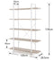 VDD Wandkast - Boekenkast - Industrieel Design - Boekenrek - Opbergkast - 120x32x178 cm - Wit
