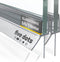 Five dots Douchedeurstrip - 2 x 6 mm - 100 cm - Anti-lek & Anti-vergeling (2 stuks)