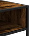vidaXL - Wandtafel - 90x35x80 - cm - bewerkt - hout - gerookt - eikenkleurig
