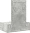vidaXL - Wandkaptafel - met - LED-verlichting - - - Betonnen - Grijs