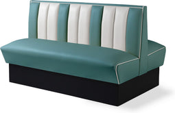 Bel Air Dinerbank Double Booth HW-150DB Blauw