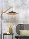 GOOD&MOJO Wandlamp Kalimantan - Bamboe/Zwart - 55x44x45cm - Binnen Scandinavisch,Bohemian