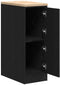 vidaXL - Garagekast - 30x51x85 - cm - massief - grenenhout - zwart