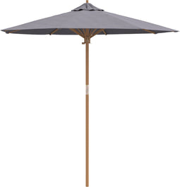 vidaXL - Donkergrijze - Tuinparasol - 217x230 - cm - van - Bamboe