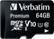 Verbatim microSDXC - 64GB - Class 10 - incl Adapter