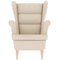 Fauteuil 74x84x100 cm linnen wit