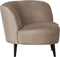 WOOOD Sara Loungefauteuil Rechts - Velvet - Khaki - 71x112x81