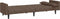 vidaXL - Slaapbank - 2-zits - met - 2 - kussens - stof - taupe