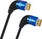 Oehlbach D1C42540 - HDMI Kabel - 90 graden haakse connector - Blauw Zwart