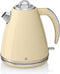 Swan Retro Waterkoker – 1,5 Liter – Met Droogkookbeveiliging – Crème