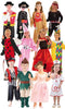 12 stuks: Jongen/meisje Kinderkostuum 12 assorti - 3-4, 4-6 en 7-9 jaar