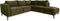 Hoekbank Rechts Morgan - 261x248x88 - Adore 59 Moss groen - Velours