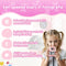 Kindercamera met Fotospeurtocht & Fotoprinter - Digitale Camera Kinderen - 11-in-1 Camera - Oplaadbaar - 48MP - Foto printer - Roze - Fototoestel