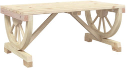 vidaXL - Tuintafel - 90x50x40 - cm - massief - vurenhout