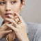 TI SENTO Ring 12217SY - Zilveren dames ring - Verguld - Maat 54