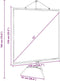 vidaXL - Projectiescherm - met - statief - 72 - inch - 1:1