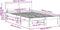 vidaXL - Ligbed - met - Hoofdeinde - Gewaxte - Bruin - 135x190 - cm - Massief - Grenenhout