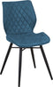 Set van 2 eetkamerstoelen LISLE Zeeblauw