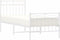 vidaXL - Bedframe - met - hoofd- - en - voeteneinde - metaal - wit - 75x190 - cm