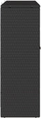 vidaXL - Opbergkast - Zwart - 100x36x102 - cm - Rattan